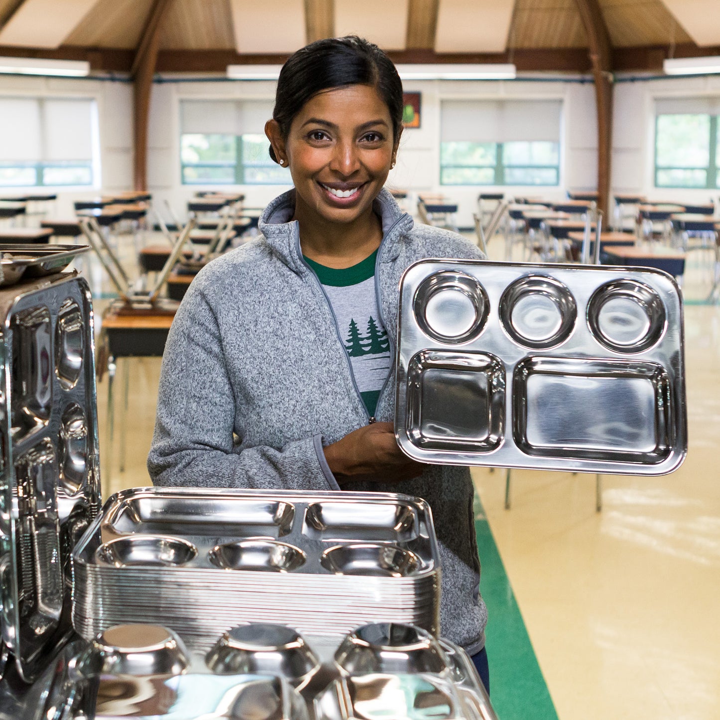 Cafeteria Trays (5 compartments) - Sets of 25