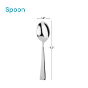 Stainless spoon 1.4" width and 6.2" length